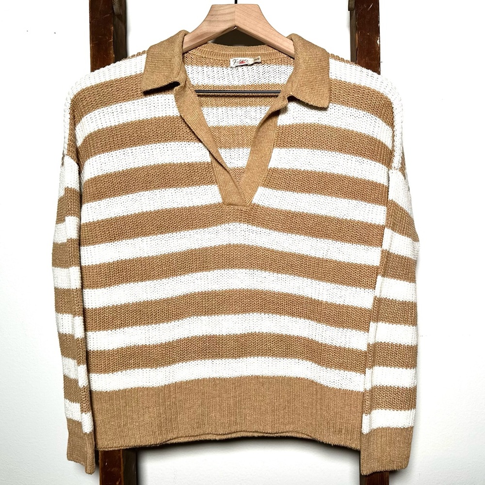 Faherty Miramar Linen & Organic Cotton Polo Sweater